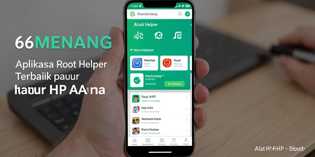 Antarmuka 66MENANG yang ramah pengguna untuk Root Helper.