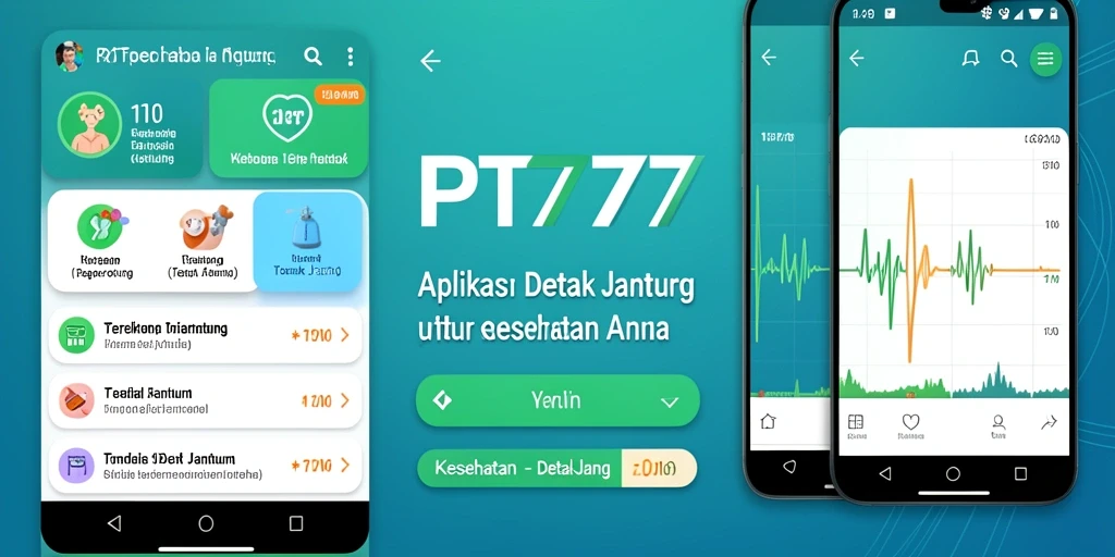 Antarmuka sederhana aplikasi PT777 memudahkan pemantauan detak jantung.
