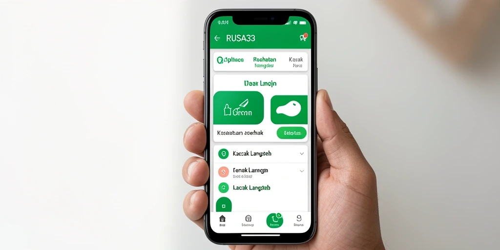 Antarmuka RUSA33 yang informatif untuk pelacakan langkah.