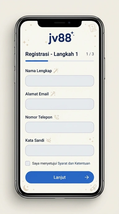 Panduan Membuat Akun Baru jv88 untuk Android